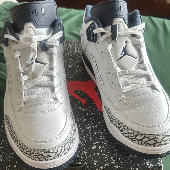 Air Jordan White and Black Sneakers - Picture 2 of 6